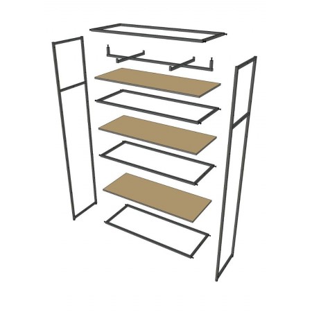 Raft pentru haine în stil loft A-22